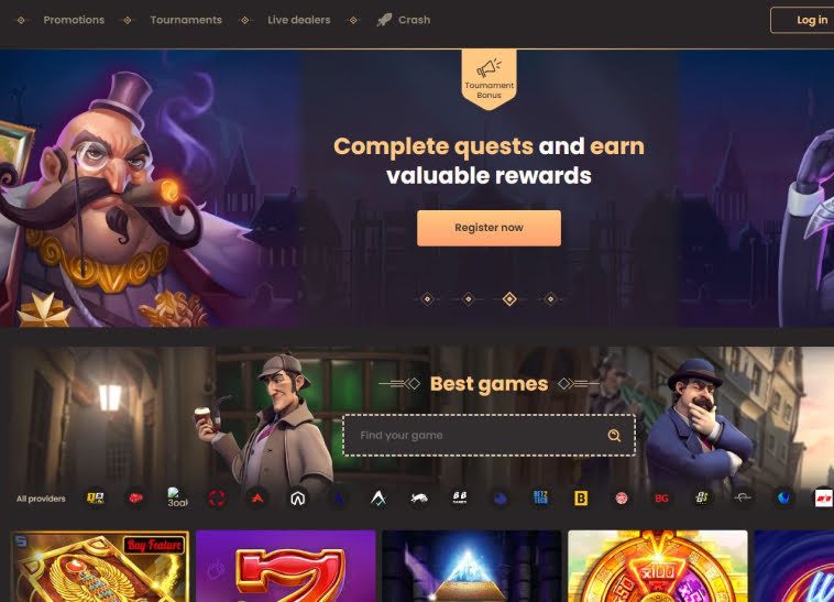 National casino games lobby